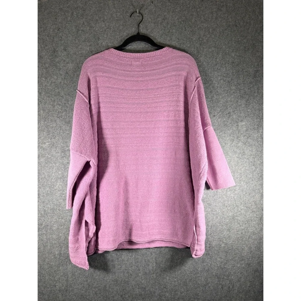 Pilcro Women's Size Medium‎ Purple Knit Sweater Oversized 3/4 Sleeve Boho